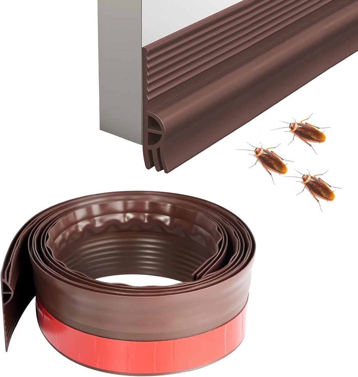 Draught Excluder voor deuren 100 cm - silicone - wind- en stofbescherming - bespaar op energiekosten - ShopVlot