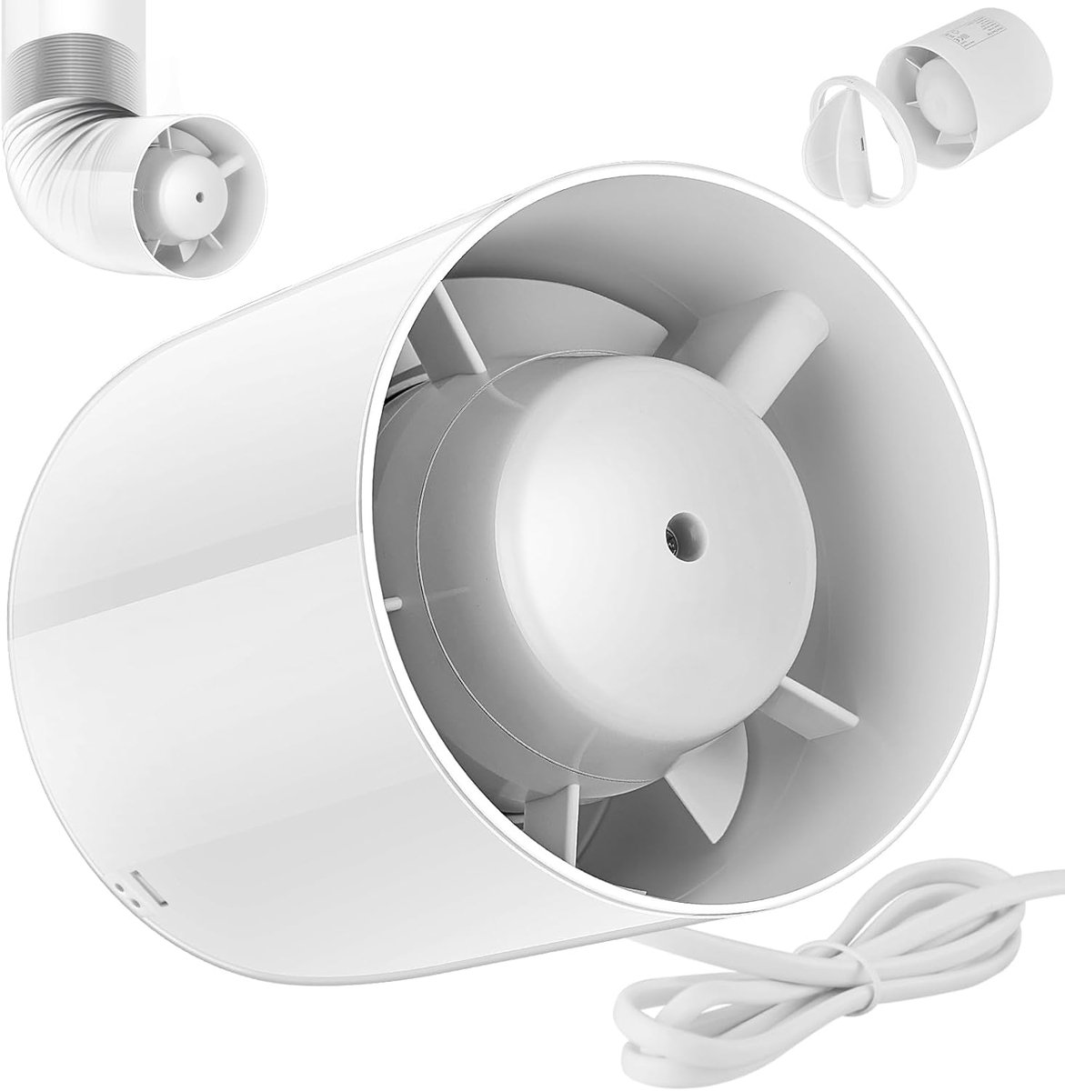 Buisventilator 100 mm - 130 m³/h - Stil 34 dB - Ideaal voor badkamer en keuken - ShopVlot