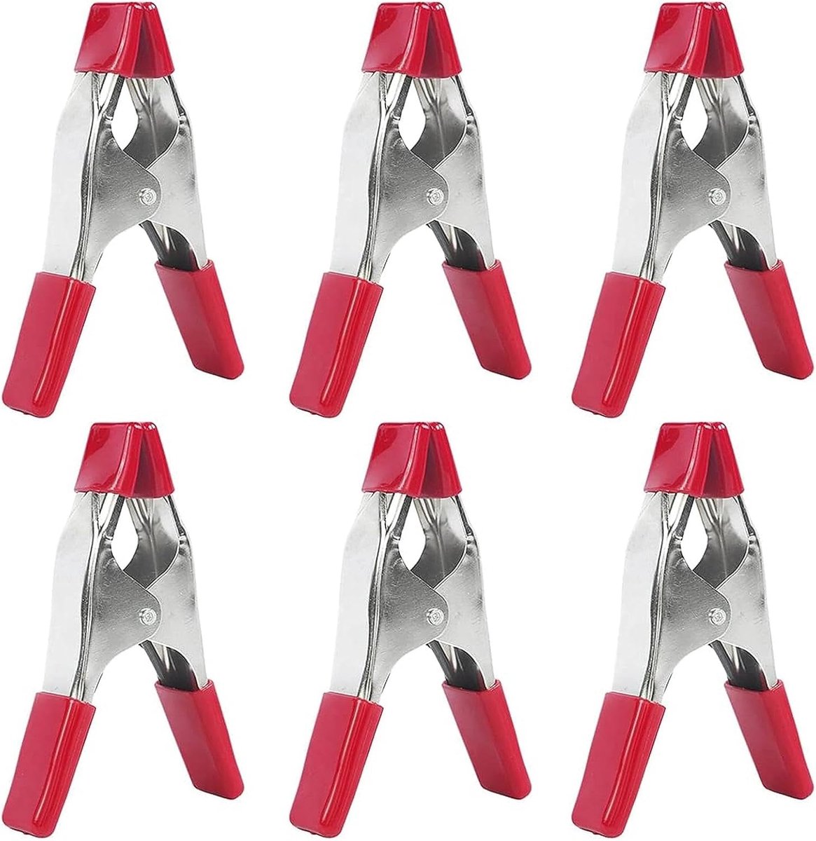 Metalen veerklem 10 cm - zware kunststof veerklem - roestvrij en robuust - ideaal voor fotografie - ShopVlot