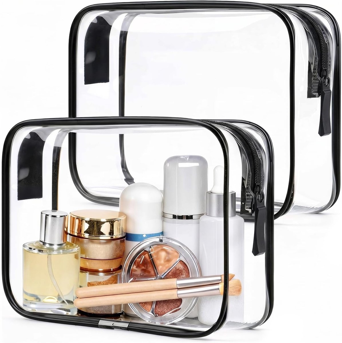 Kulturbeutel TSA-goedgekeurd 20x15x5,5 cm - Waterdichte PVC toilettas - Ideaal voor op reis - ShopVlot