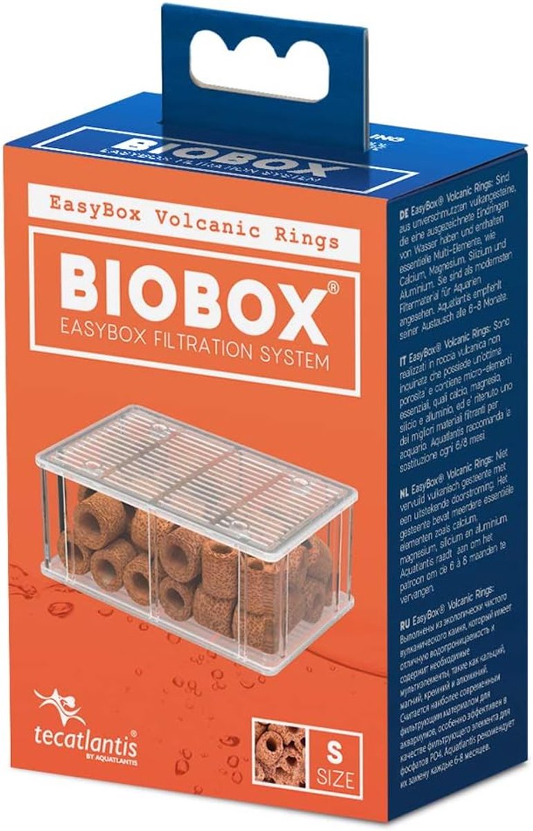 Filtermedia cartridge S - vulkanische ringen - voor Biobox filters 1 en 2 - geavanceerde waterfiltratie - ShopVlot