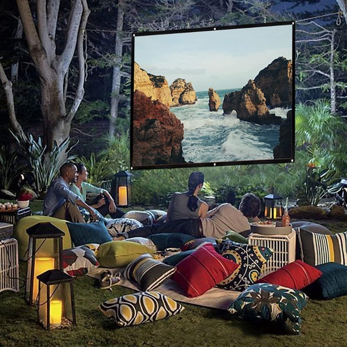 Projectiescherm 16:9 - 120 inch - Vouwbaar - Professioneel HD voor thuis en kantoor - ShopVlot