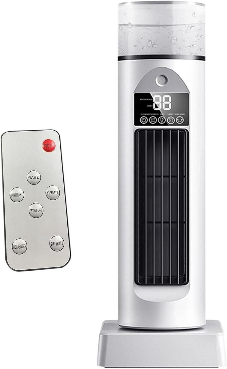 Luchtkoeler Ventilator - Mobiele Airco Ventilator met Water - Ruimte Koelen - Mistcirculatie Systeem