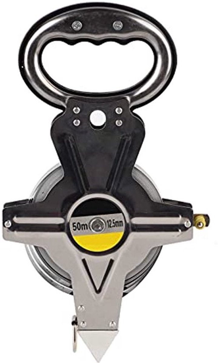 Rolmaat, Staal 100M Meetlint, Stalen Rolmaat 50M Voor Surveying RVS Meetinstrument 50M RVS Rolmaat Retractable Metrisch Bouw Surveying Tool