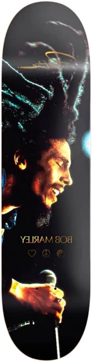 Skateboard Deck - Deck Skateboard - Skateboarden - Bob Marley Collab - 8 3/8 inch - Zwart