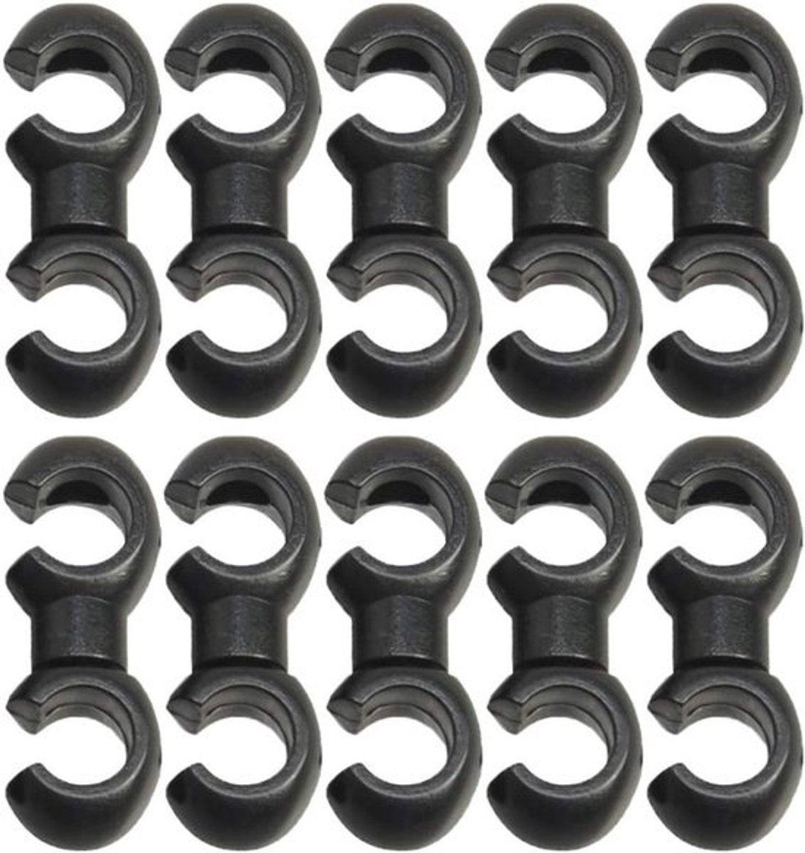 30 stuks fietskabelklemmen, draaibare S-haakklemmen voor remkabels, MTB-fietsen, racefietsen