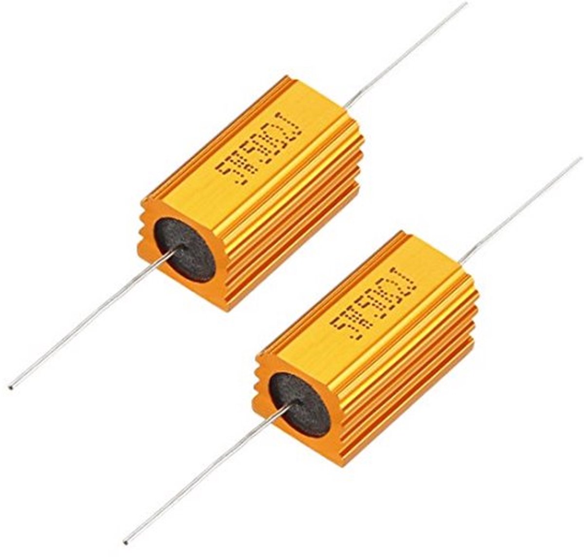 2 stuks aluminium behuizing weerstand 5W 50ohm draad voor vervangingsconverter