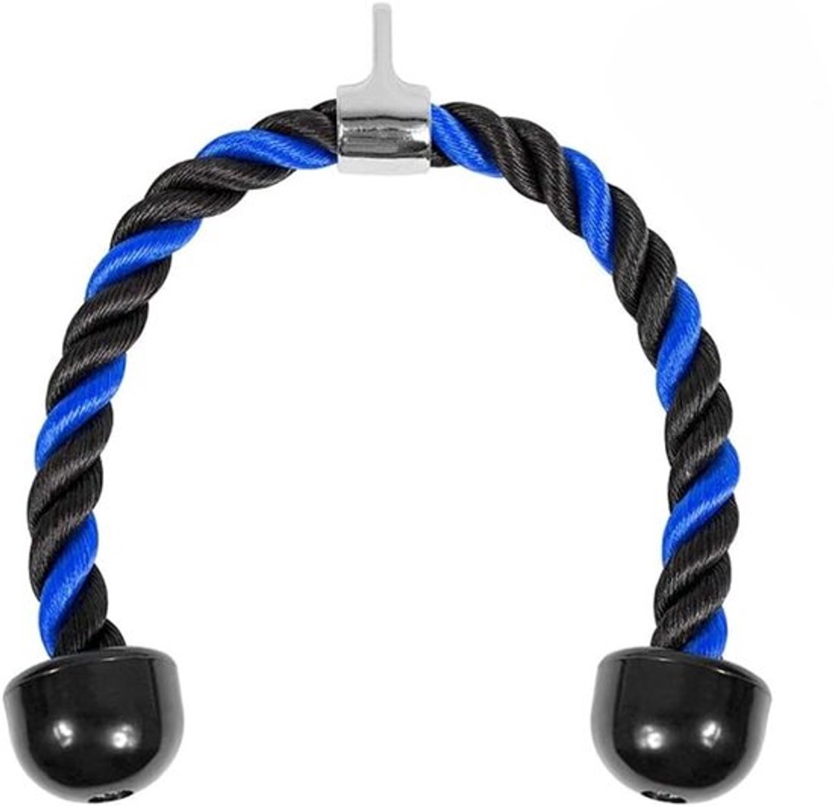 triceps-pulldowntouw - Twist-pulldowntouw - Antislip handgrepen - Fitnessaccessoire - Katrolsysteem - Gym-pulldown-touw - met karabijnhaak - voor sportschool of thuis