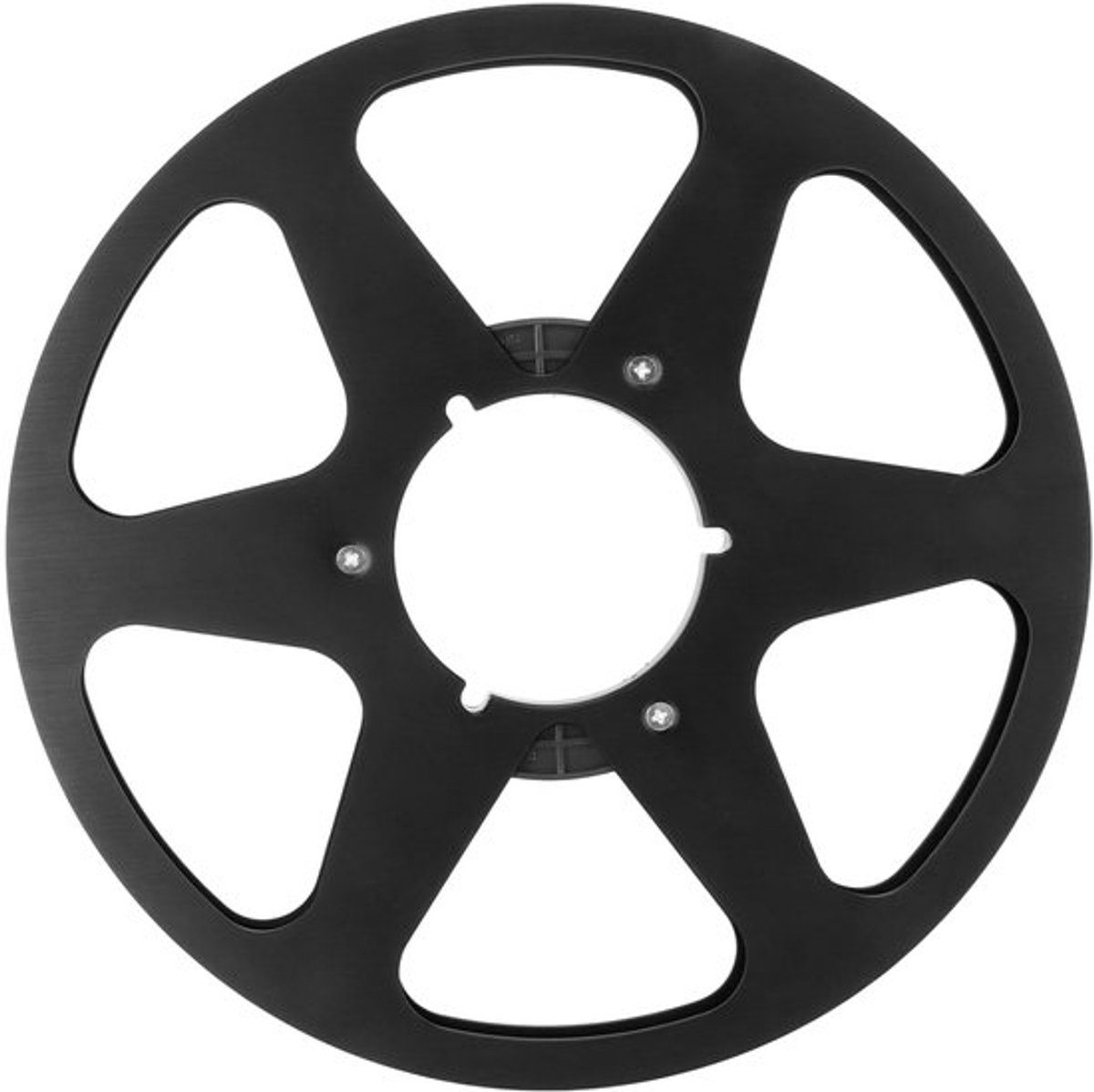 Lege bandspoel, 1/4 inch (10,5 inch) met 6 gaten, universele open spoel voor geluidsopname, aluminium opnamespoel, voor Studer (zwart)