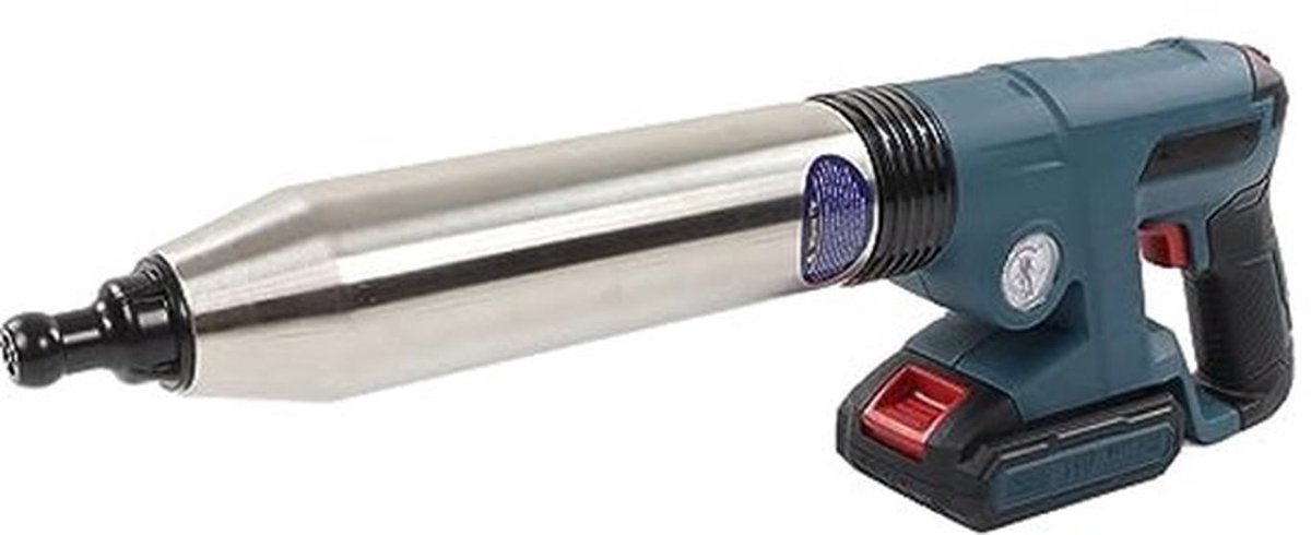 Elektrische hogedruk-ontstopper met krachtige ballontechnologie, roestvrijstalen cilinderwand, 2000 mAh-batterij voor toilet, gootsteen, wastafel (EU-stekker)