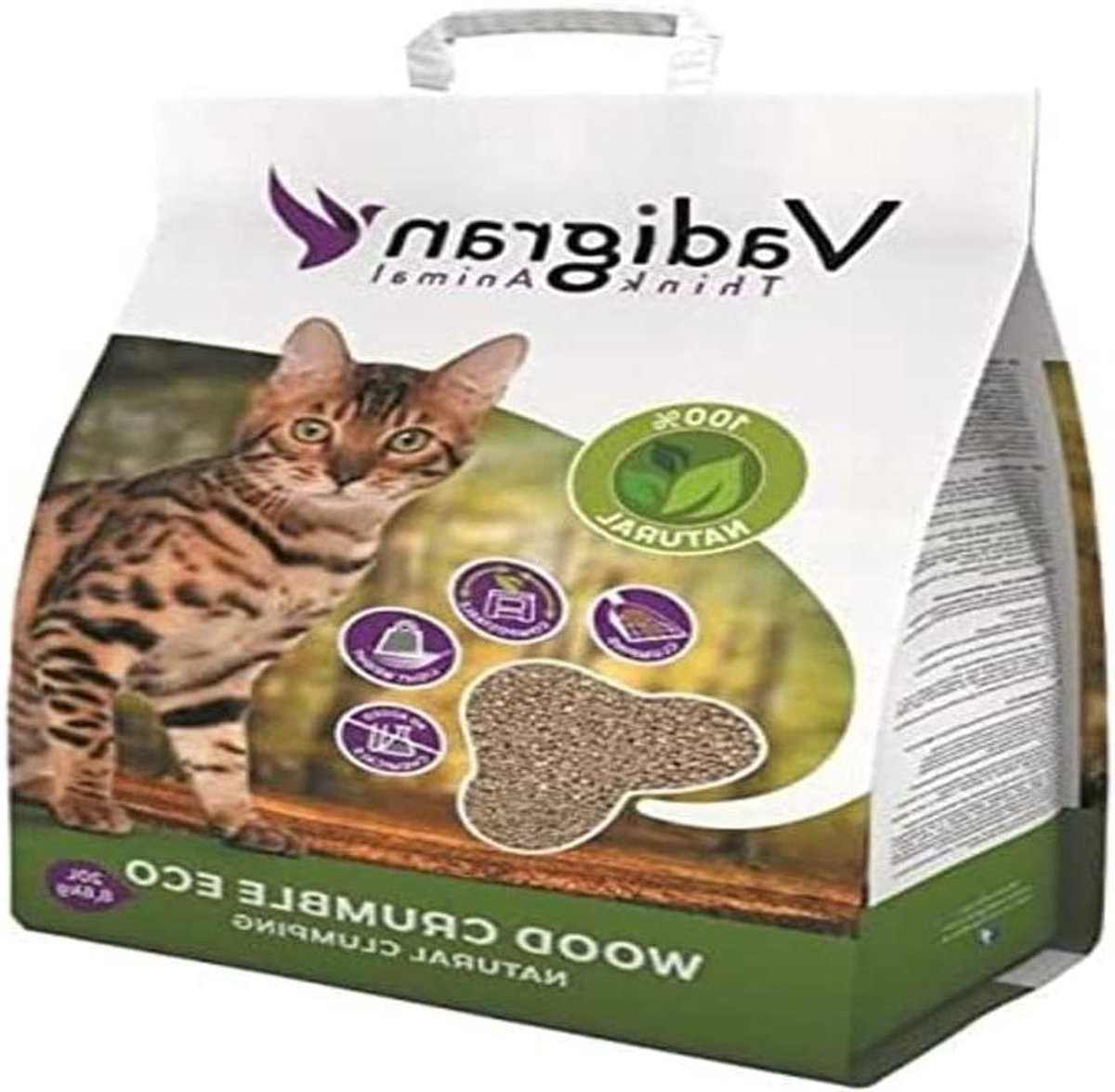Kattenbakvulling Hout - Houtsnippers Kattenbak - Hygiënisch Huisdier - 100% Natuurlijk - 8.53 kg - Natuurlijk