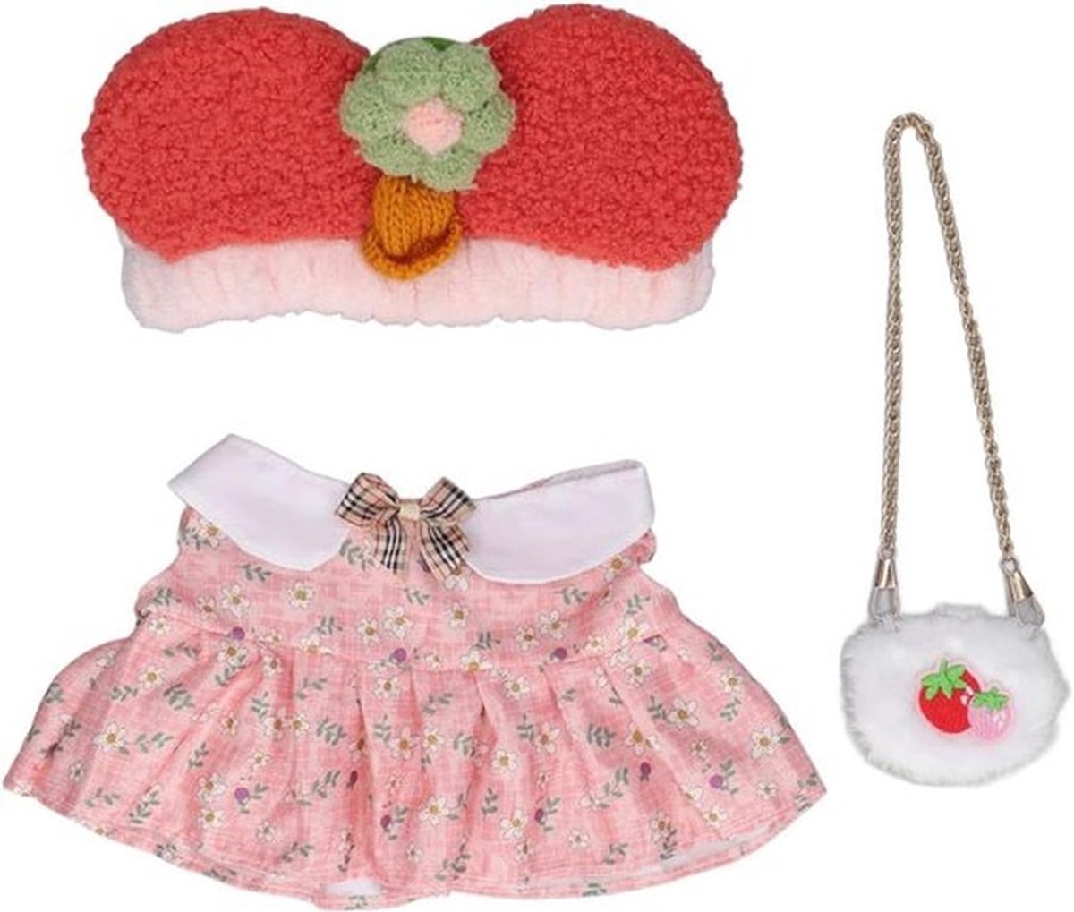 3-delige Set Wasbare Knuffelkleren voor Eend Knuffels - Huidvriendelijk en Geurloos