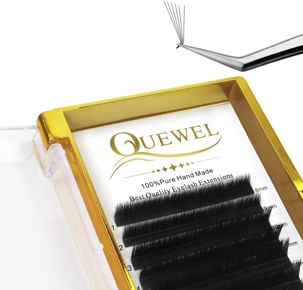 Wimperextensions L Krul - 0,05 mm Dikte - MIX 8-15 mm - Eenvoudig te gebruiken - Snelle waaierende wimpers - ShopVlot