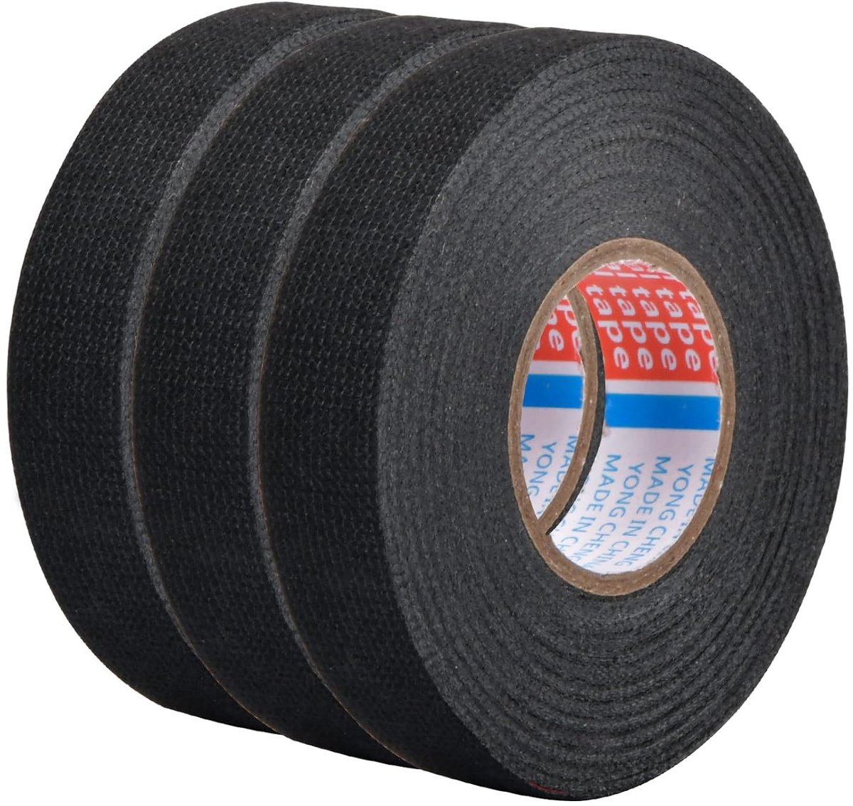 Car Tissue Tape 19 mm x 15 m - Zelfklevend Stoffen Tape - Vochtbestendig en Temperatuurvast - Voor Auto en Motor - ShopVlot