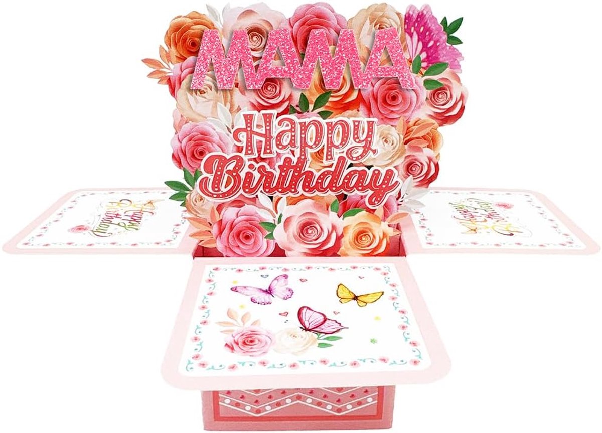 Pop-upkaart voor mama - 3D verjaardagskaart - grappig ontwerp - perfect verjaardagscadeau - ShopVlot