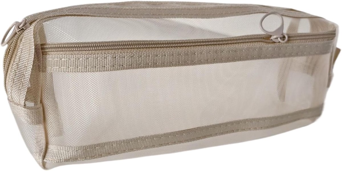 Etui grote capaciteit - dubbele lagen mesh - multifunctioneel - voor het organiseren van schrijfgereedschap - ShopVlot