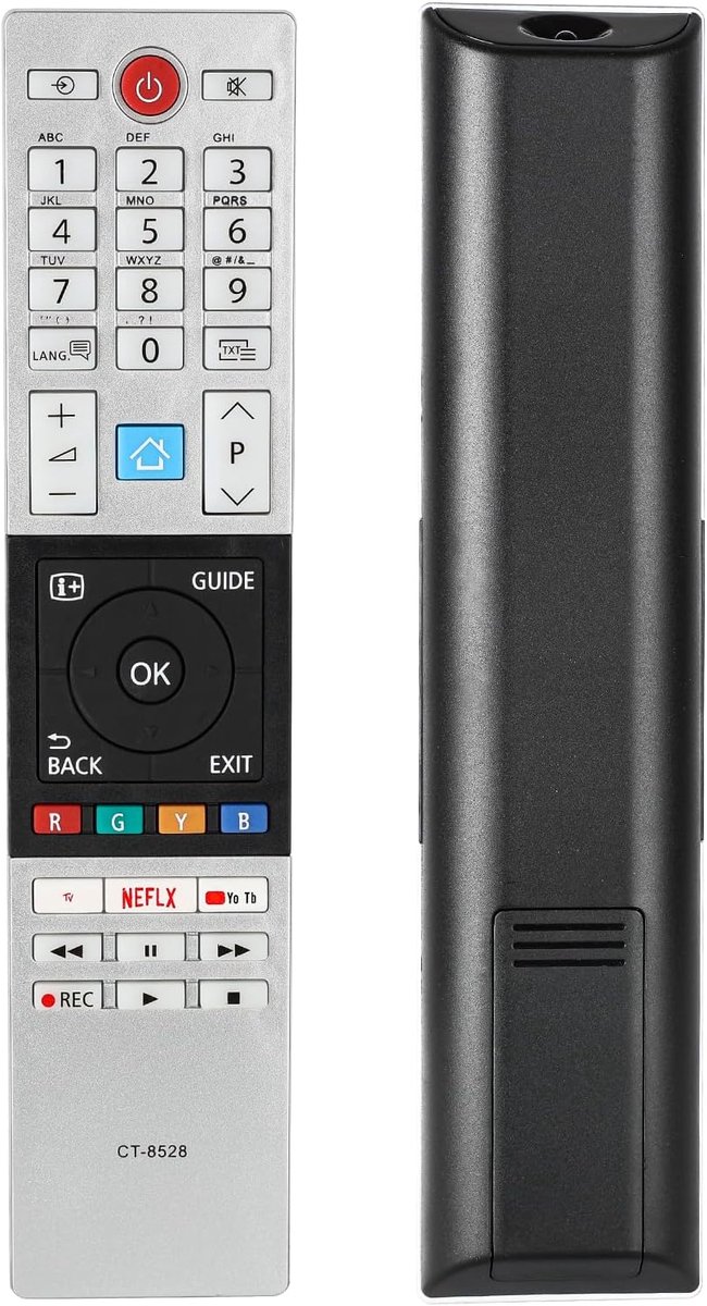 Afstandsbediening voor Toshiba 4K UHD HDR TV - Vervangingscontroller met Netflix en YouTube - ShopVlot