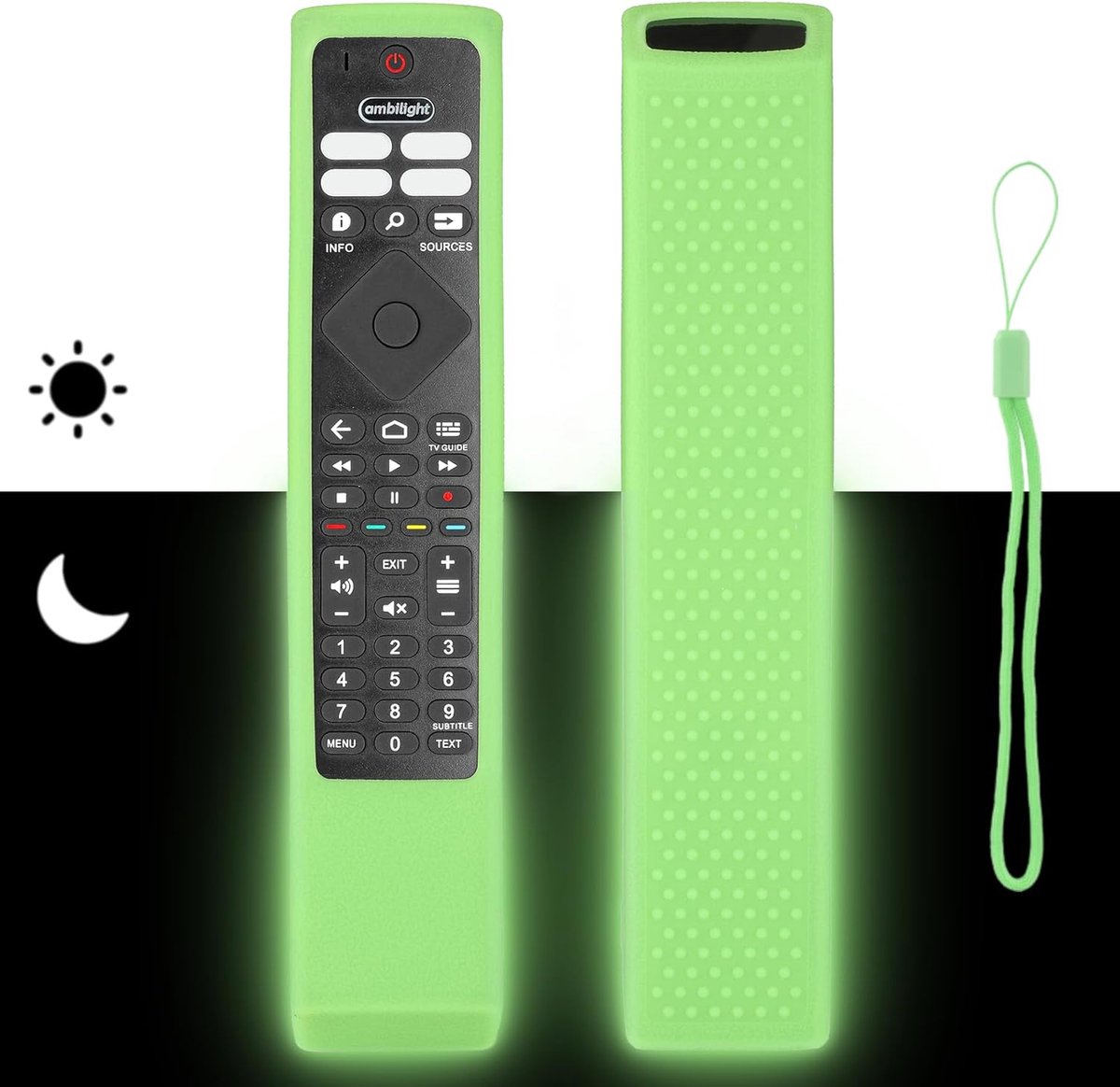 Afstandsbediening hoes - silicone - schokbestendig - perfecte bescherming voor Philips TV - ShopVlot