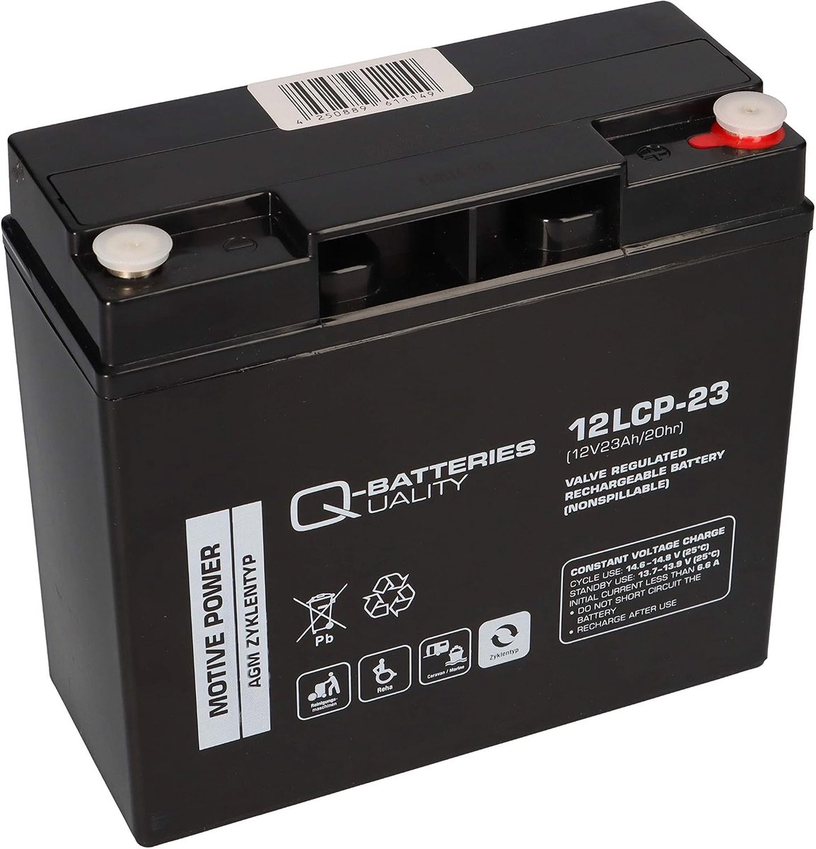 Accu 5x 12V 23Ah - AGM batterijset - krachtige energiebron - geschikt voor elektrische voertuigen - ShopVlot