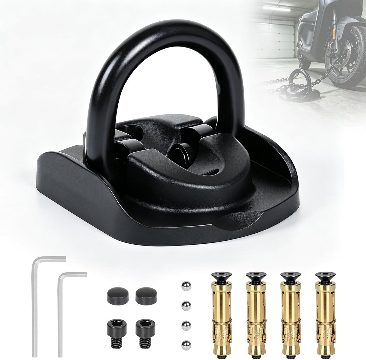 Grondanker fiets diefstalbeveiliging - 14 mm U-beugel - gehard staal - veilige bevestiging - ShopVlot