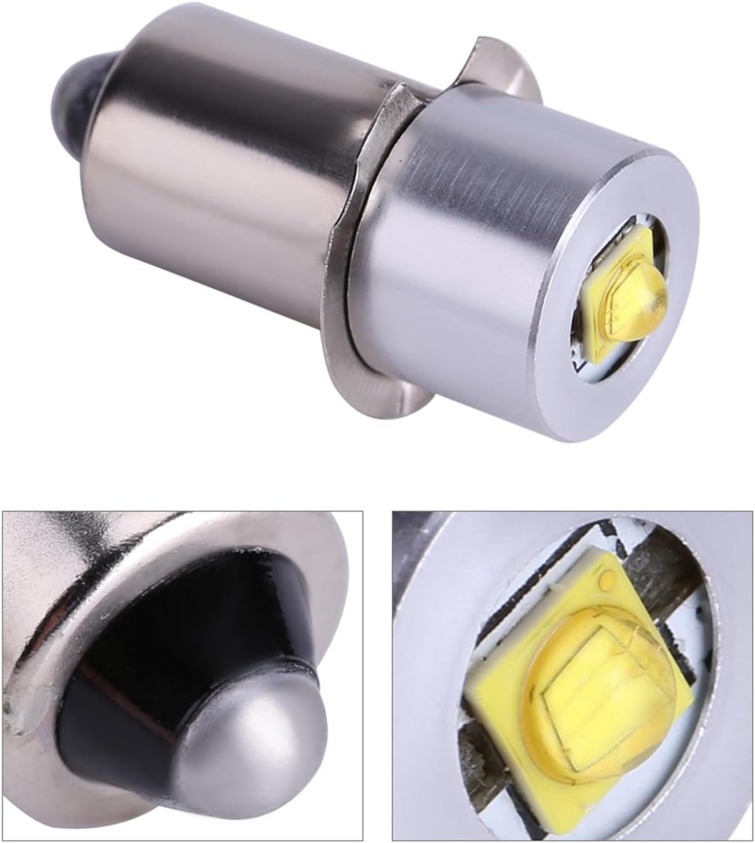 LED zaklamplamp 5W 6-24V - metaal - zeer heldere verlichting - ideaal voor wandelen - ShopVlot
