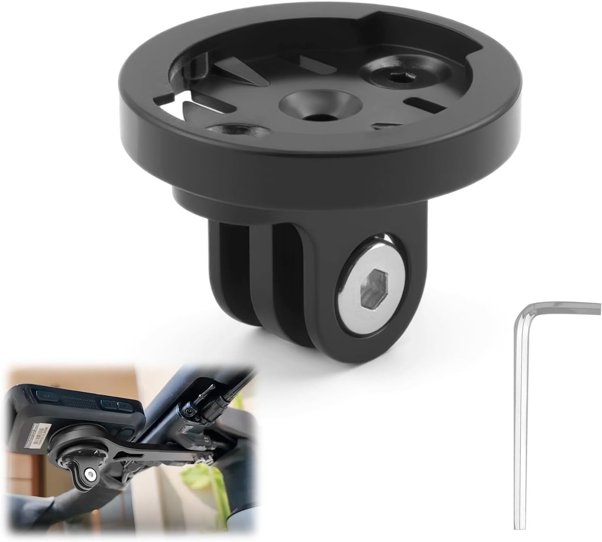 Fietscomputer Houder 22 mm - Aluminium Verlengadapter - Lichtgewicht en Robuust - Ideaal voor Garmin - ShopVlot