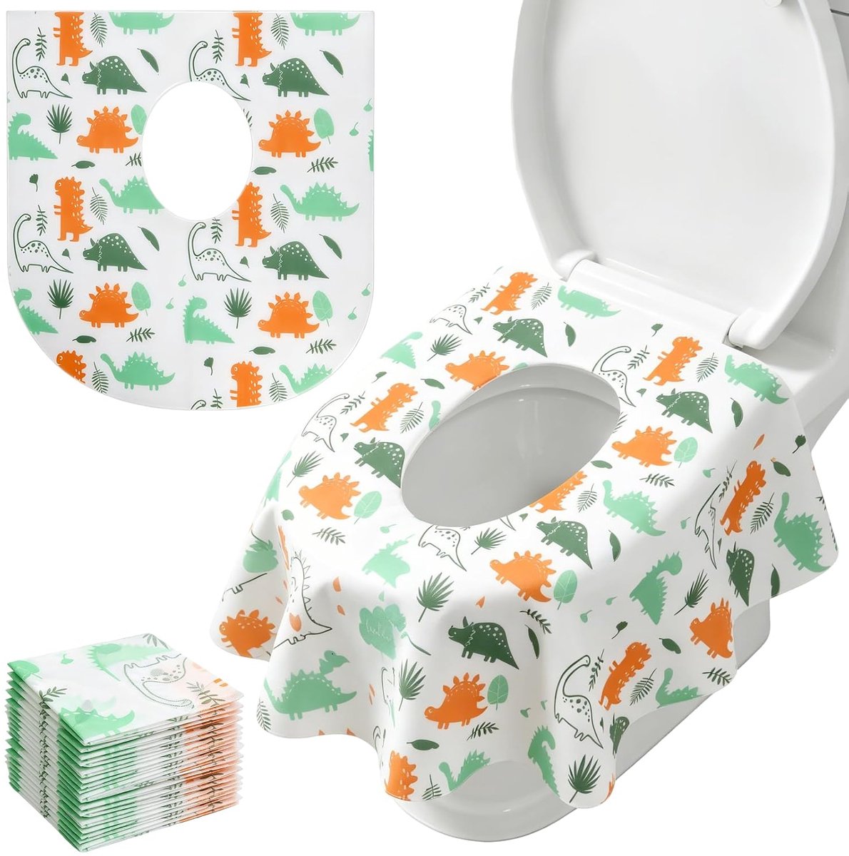 Wegwerp wc-pads 20 stuks - waterdicht en antibacterieel - hygiënische bescherming voor toiletbril - ShopVlot