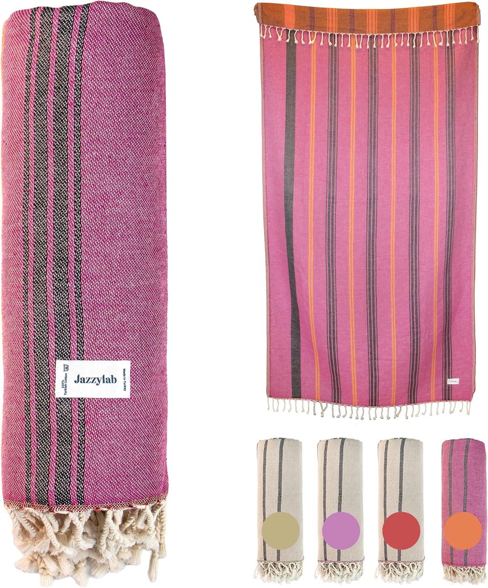 Hammam Towel Pestemal 100x200 cm - 100% Katoen - Handgeweven Jacquard - Ideaal voor Sauna en Strand - ShopVlot