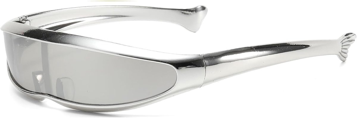 Zonnebril klein - futuristisch ontwerp - trendy narrow shades - ideaal voor festivals - ShopVlot
