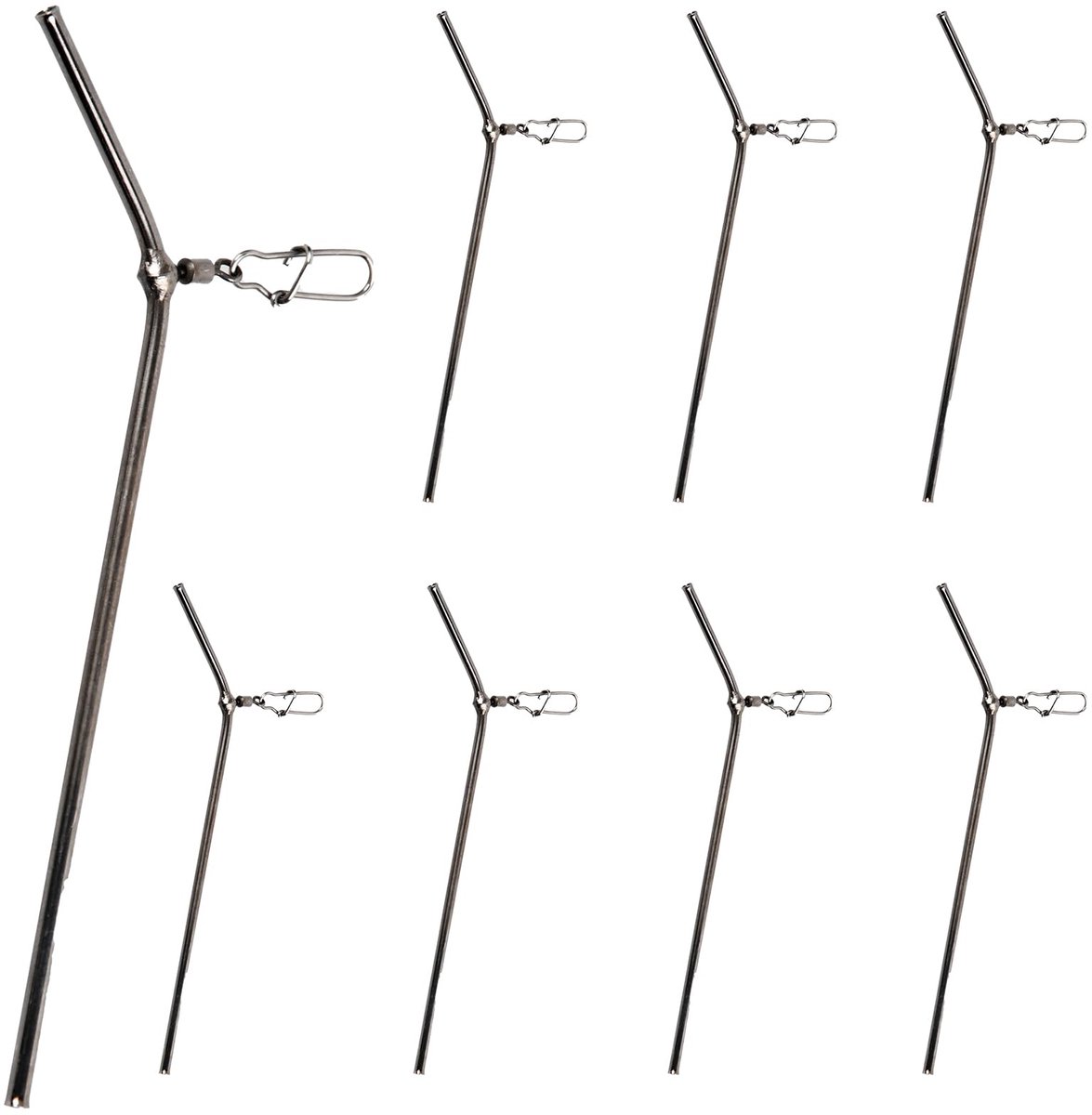 Boonsleeves set van 8 stuks - 9 cm metalen - anti-klitten - nauwkeurig vissen accessoires - ShopVlot