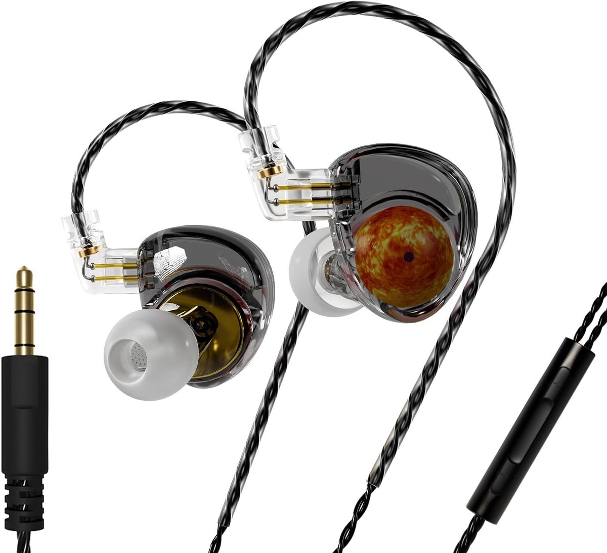 IEM-oortelefoons 12 mm - afneembare 2-pins kabel - geluidsisolerend - perfect voor muzikanten - ShopVlot