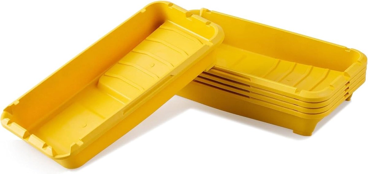 Verfroller tray 4 inch - plastic - 5-pack - ideaal voor muurverfprojecten - ShopVlot