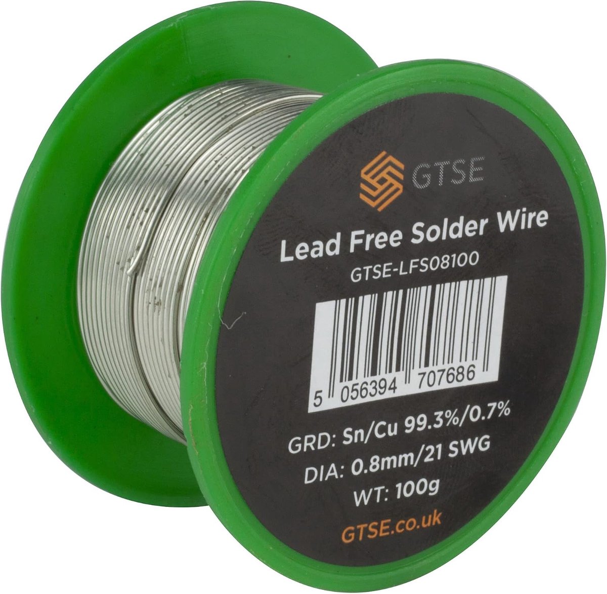 Soldeerdraad 0.8mm - Loodvrij Sn99.3 Cu0.7 - Rosin Flux Core - Sterke soldeerverbindingen - ShopVlot