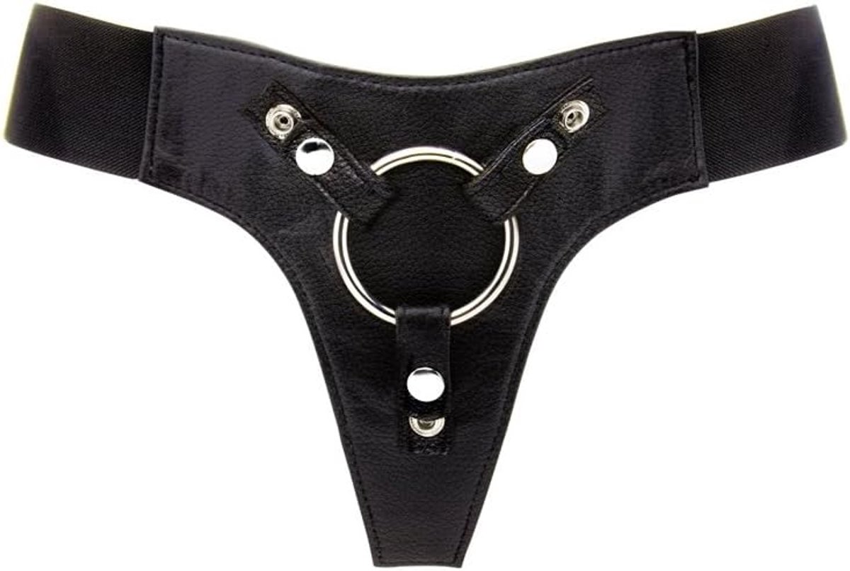 Harnas Deluxe - voor dildos tot 58 mm - elastisch en comfortabel - perfecte grip voor diepe penetratie - ShopVlot