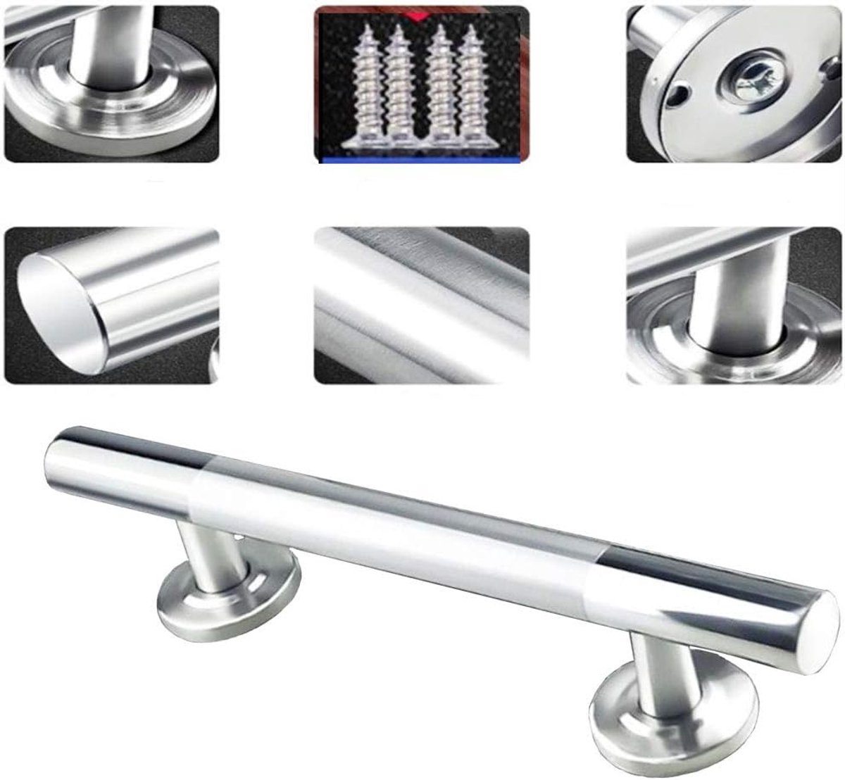 T-bar schuifdeurhandvat - roestvrij staal - modern design - geschikt voor houten kasten - ShopVlot