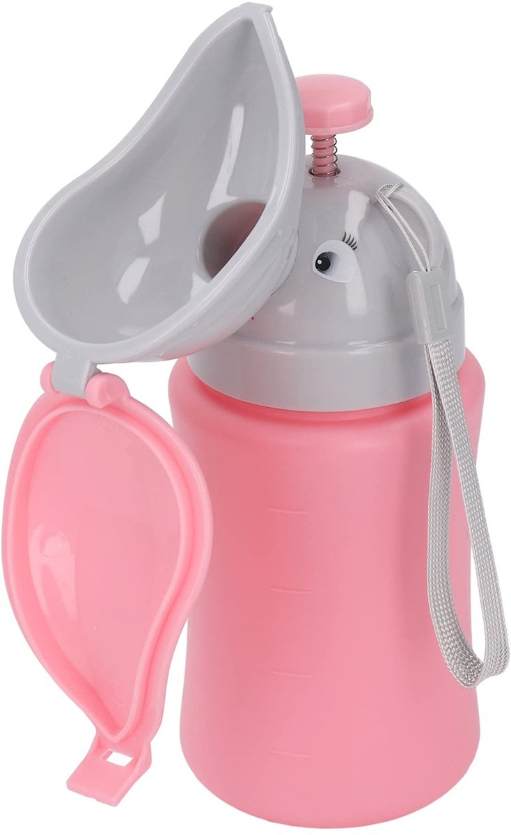 Draagbare nood urinoir potje - roze voor meisje - handig voor onderweg - ideaal voor toilettraining - ShopVlot