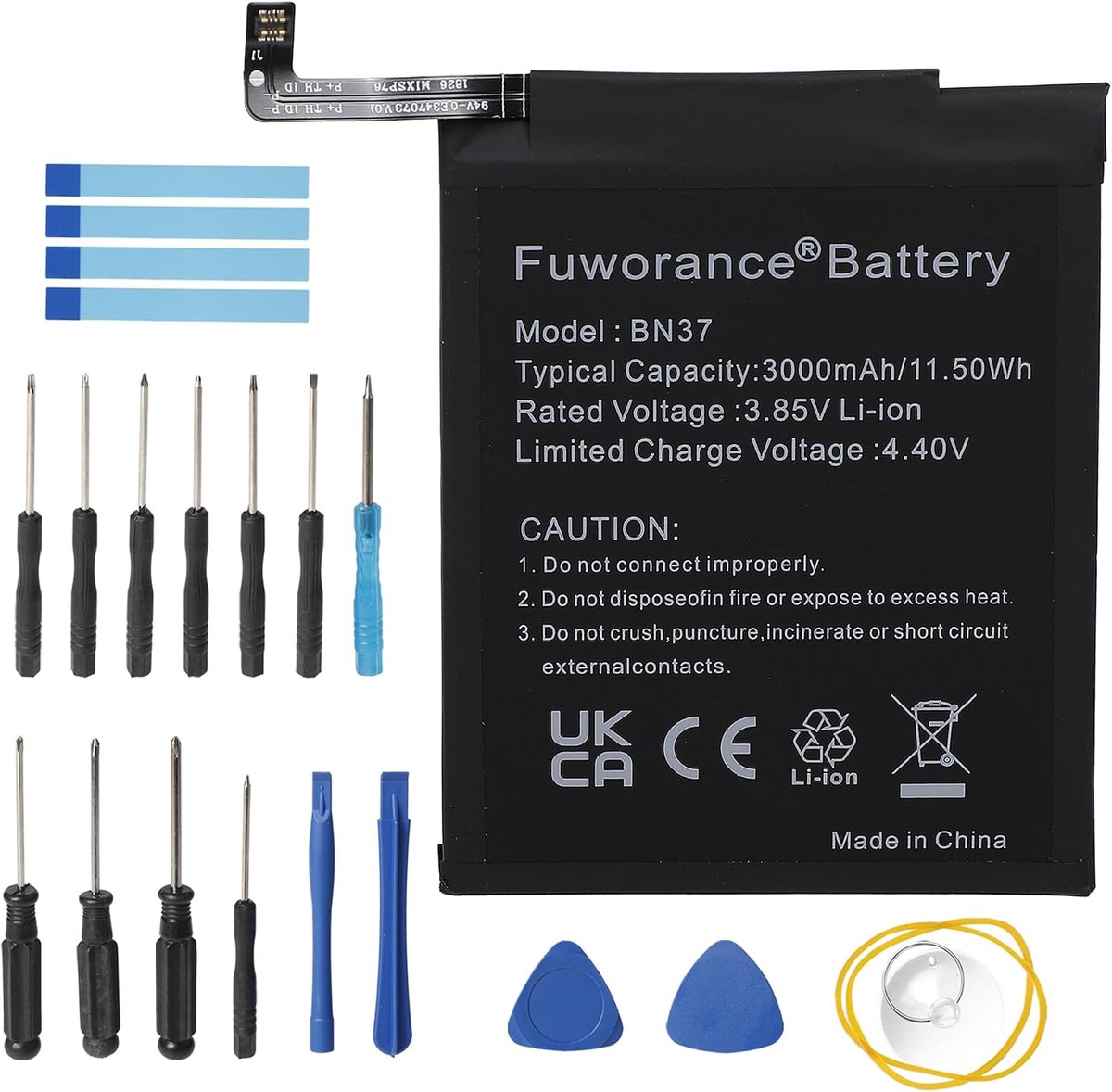 Mobiel toont 3000mAh - Lithium-ion batterij - Hoge capaciteit - Lange levensduur - ShopVlot
