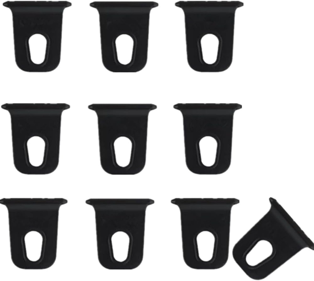 Cliphaken voor luifel, camper, luifelhaken, set van 10 stuks haken voor camperlicht voor tent, camper, zwart