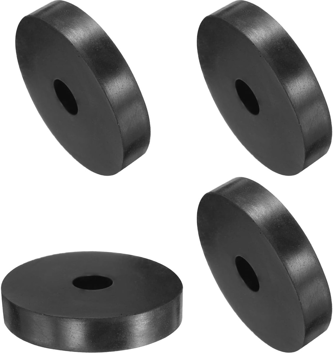 4 stuks rubberen spacer, 50 mm buitendiameter, 12 mm binnendiameter, 10 mm hoogte, ronde anti-vibratiespacer, rubberen bussen, afdichtingen, dikke rubberen schijven voor huis,