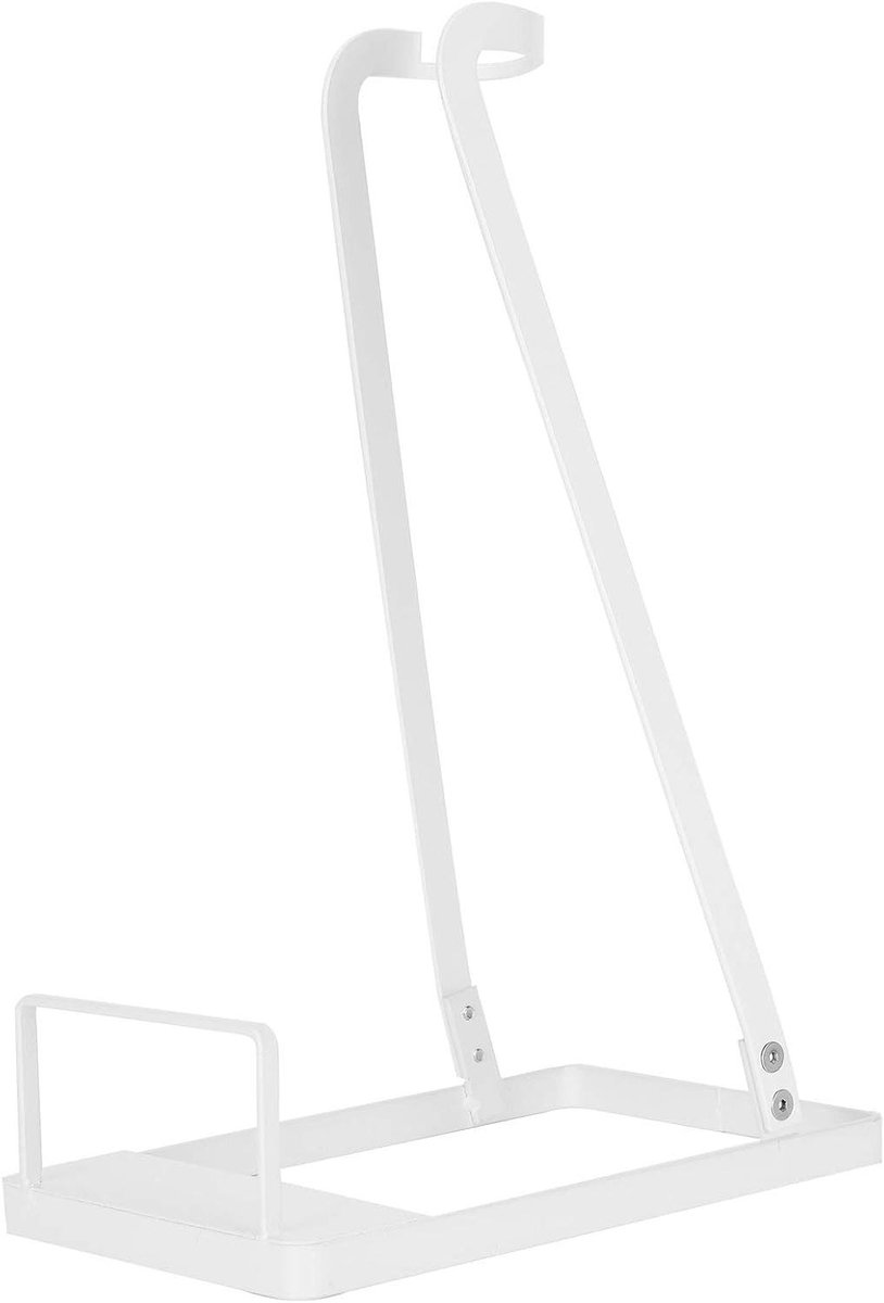 Stofzuigerstandaard - Opbergrek Houder - Stofzuiger Opbergen - Geen Punch Installatie - 38.5 cm Hoog - Wit
