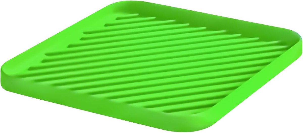 Organizer lade voor gootsteen en badkamer, vaatwasserlade, veelzijdige badkamer- en ladeorganiserdienbladen, antislip aanrecht (groen)