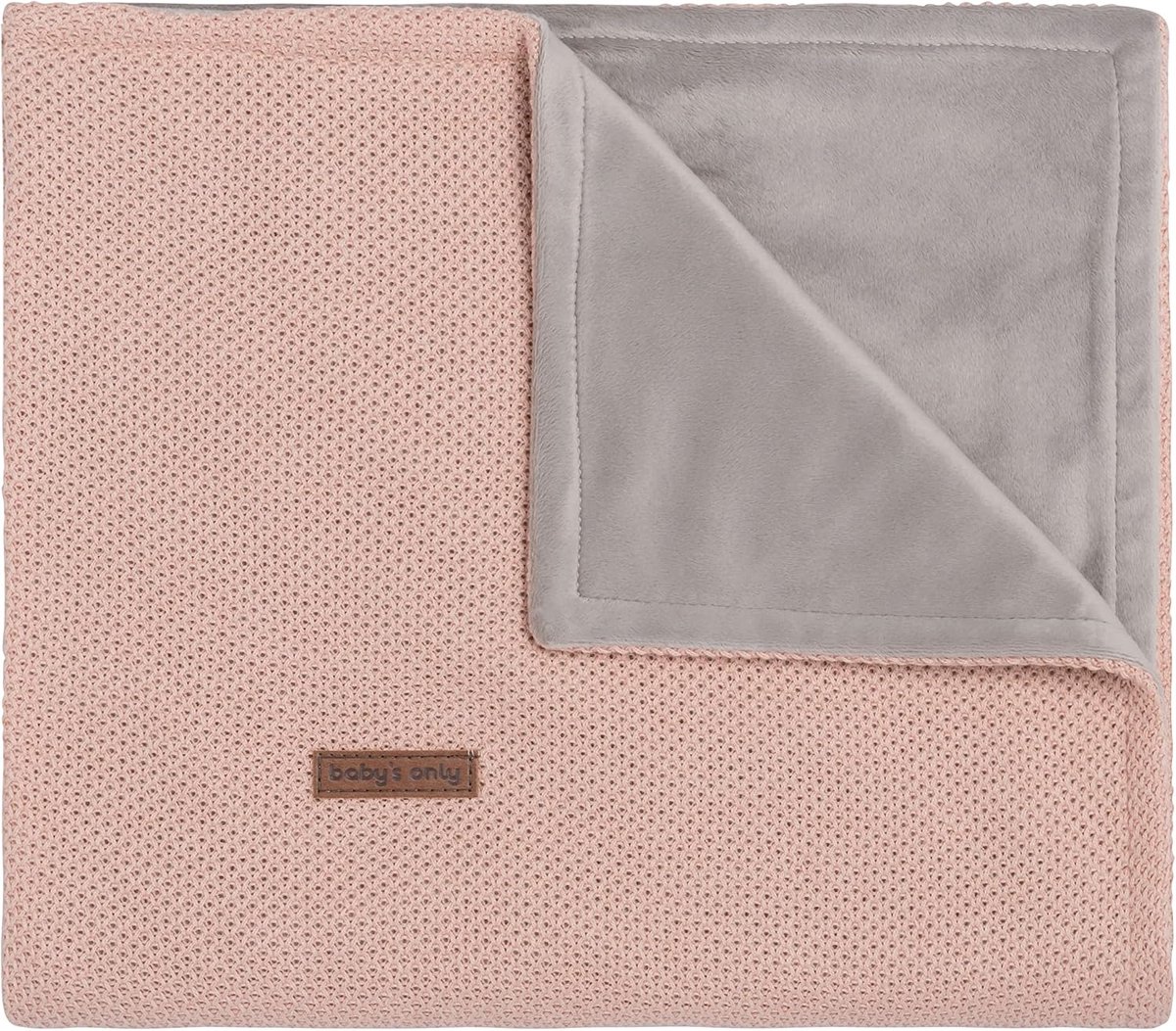 Babydeken 70x95cm - Gebreid - Blush - Warmte en comfort voor je baby - SnelShoppen