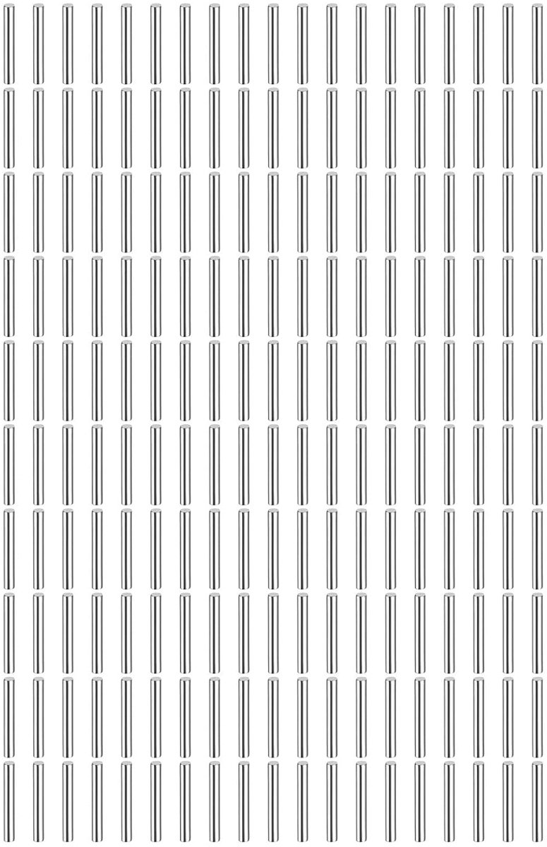 200 stuks 2 mm x 16 mm plugstiften, 304 roestvrij staal, cilindrische planksteunpennen, positioneringspen, plankbevestigingselementen voor boekenkast, kast (GB119), zilver