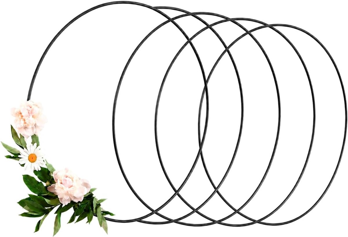 Ringen, 6 × 25 cm, versterkte anti-buigstructuur, compatibel met pluggen, houdt de perfecte uitlijning voor fotogalerijen en bruiloftsdecoraties