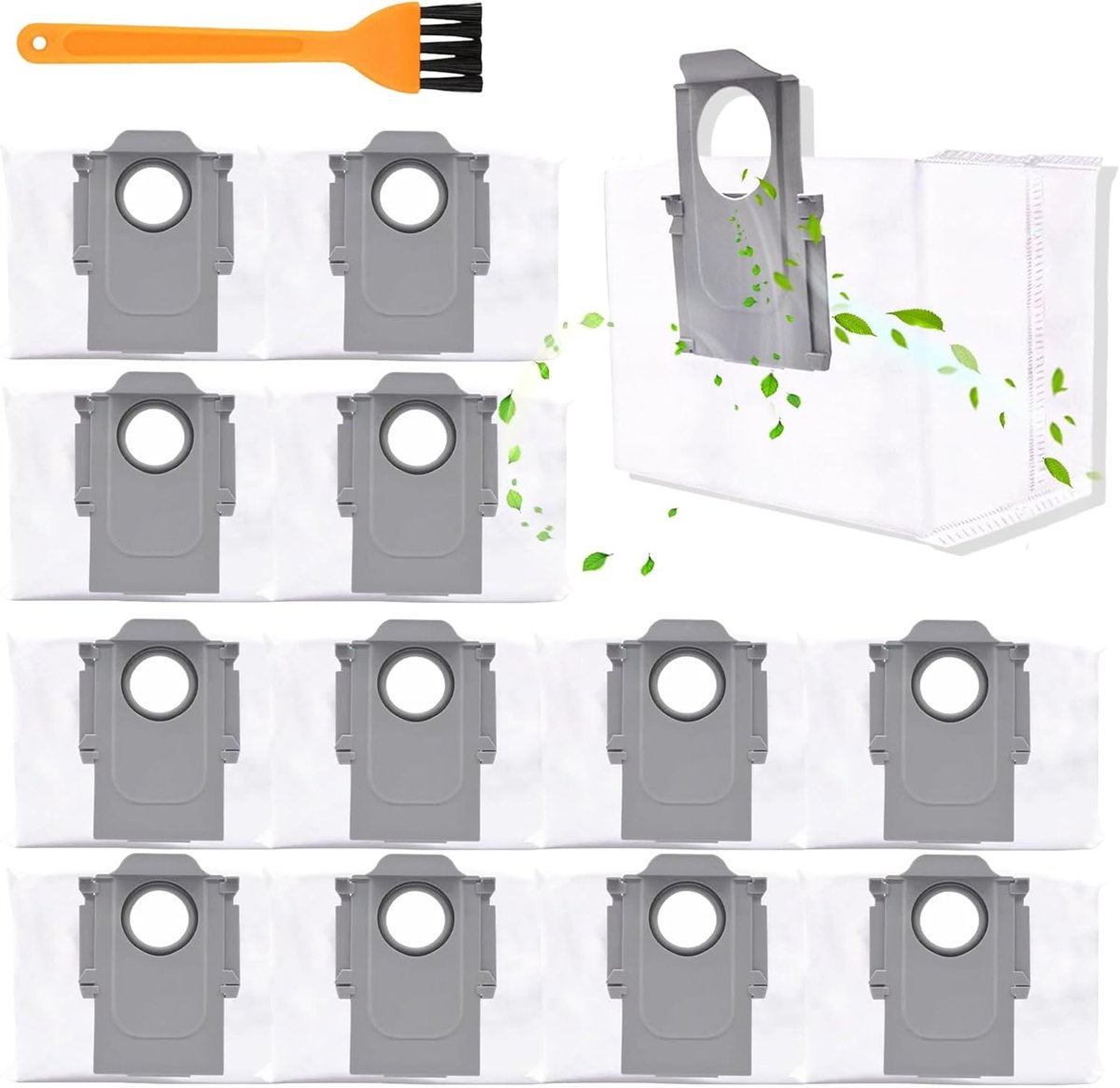 Zakken voor Roborock G10/G20/S8 ProUltra/S8+/Q7Max+/Q8Max+/Q5Max+/Q5+,Q5Pro+/S7 MaxUltra/S7 MaxV/Ultra/Q7,3,0L grote capaciteit, vervangende accessoires stofzuigerzakken
