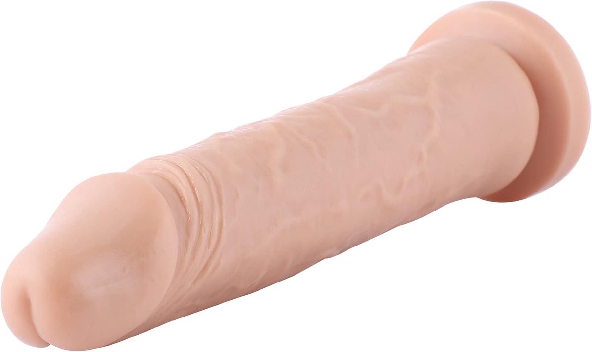 Dildo 20.5 cm - TPU en TPE - Geschikt voor Auxfun Basic - Voor intens plezier - SnelShoppen