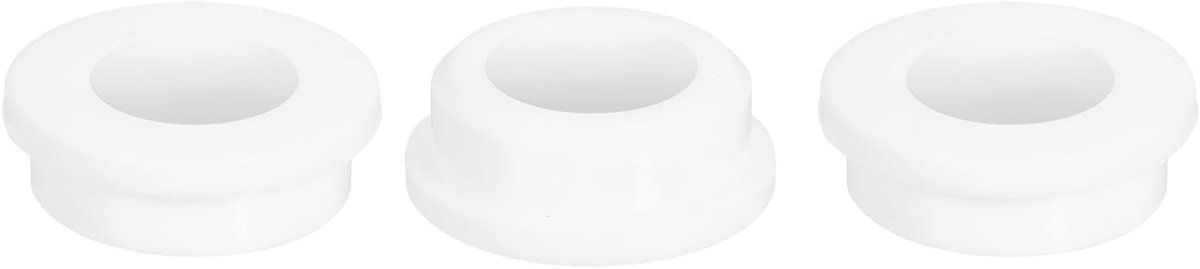 3 stuks rubberen schijven 31 mm boorgat, 20 mm ID-gat, witte schijfschijf van siliconen voor bekabeling, auto
