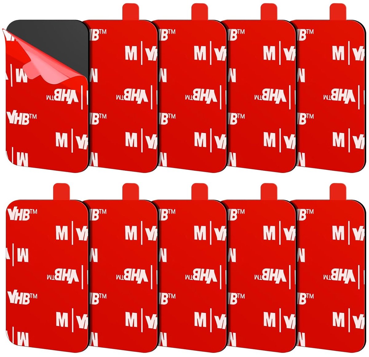 Dubbelzijdige tape extra sterk - 44x34mm - water- en hittebestendig - ideaal voor actiecamera - SnelShoppen