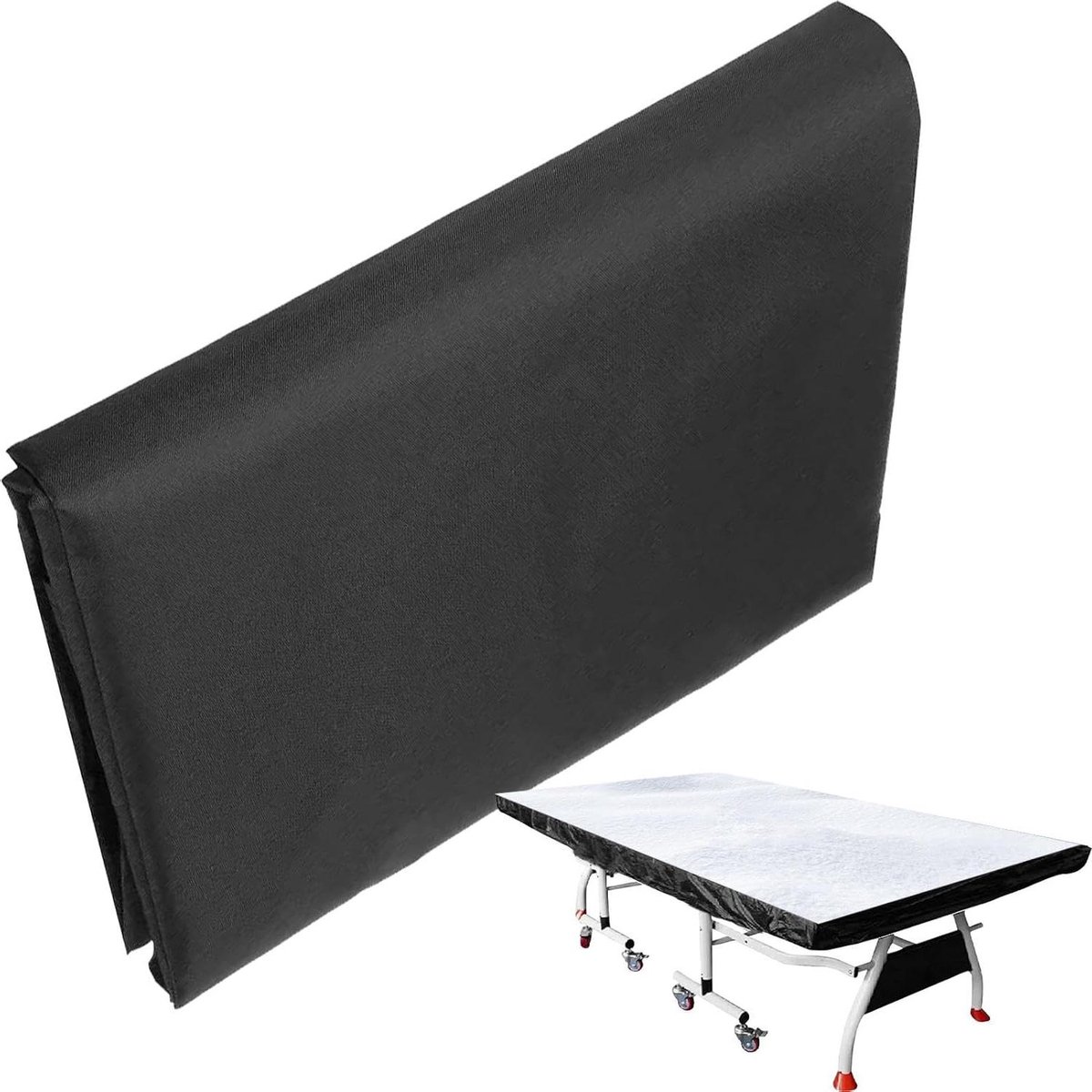 Tafeltennistafelhoes - Pingponghoes Beschermhoes - Tafel Beschermen - Waterdicht Oxford Doek - 280x150x5 cm - Zwart