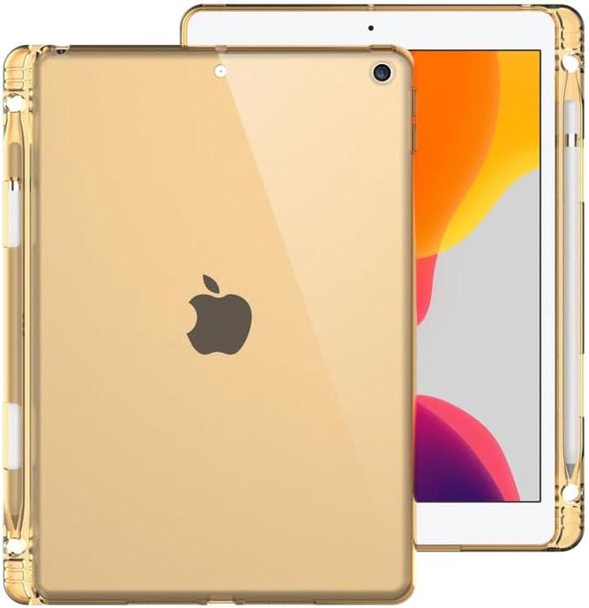 Transparante iPad Hoes - Beschermhoes Tablet - Tablet Beschermen - Met Potloodhouder - 129 inch - Helder